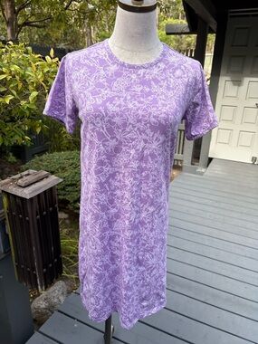 Vera Bradley Lavender Floral Short Sleeve Night Shirt